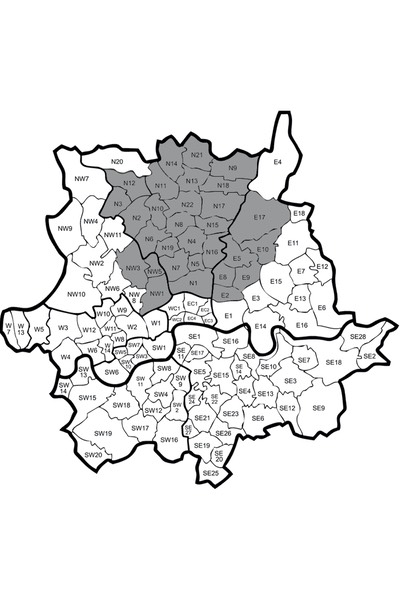 Areas Served Postcode Map